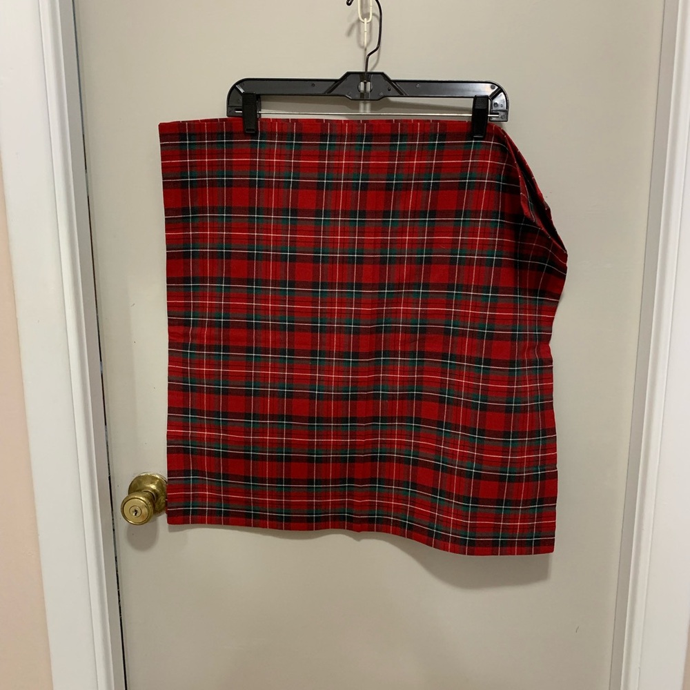 Pier 1 Red Plaid Cloth Napkins